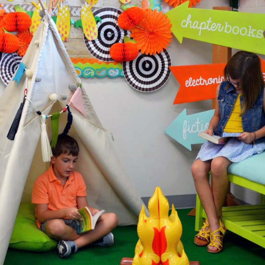 Reading Corner Redo Create your own teepee themed fall reading